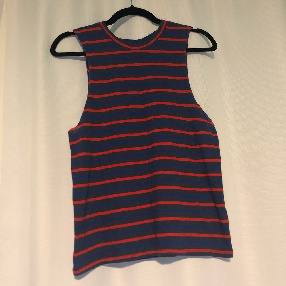 Blue Red Stripe Aeropostale Tank